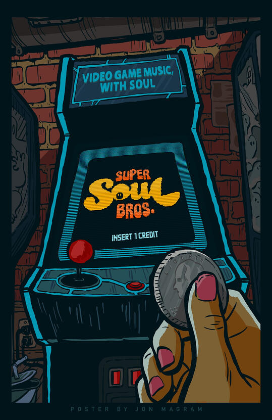 Super Soul Bros - Arcade Poster Super Soul Bros - Arcade Poster