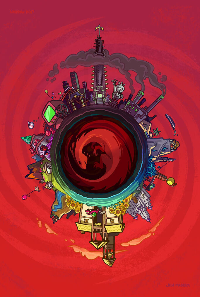 Fangamer "Sleeping Dragon" Art Card