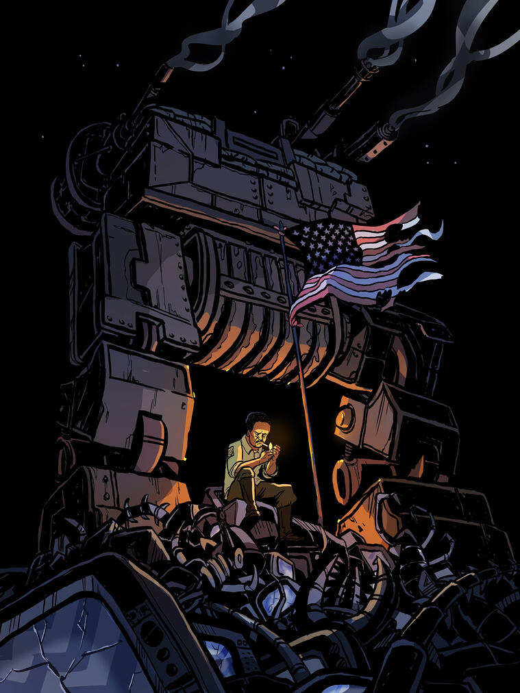 Double Fine - Iron Brigade Art Card Double Fine - Iron Brigade Art Card
